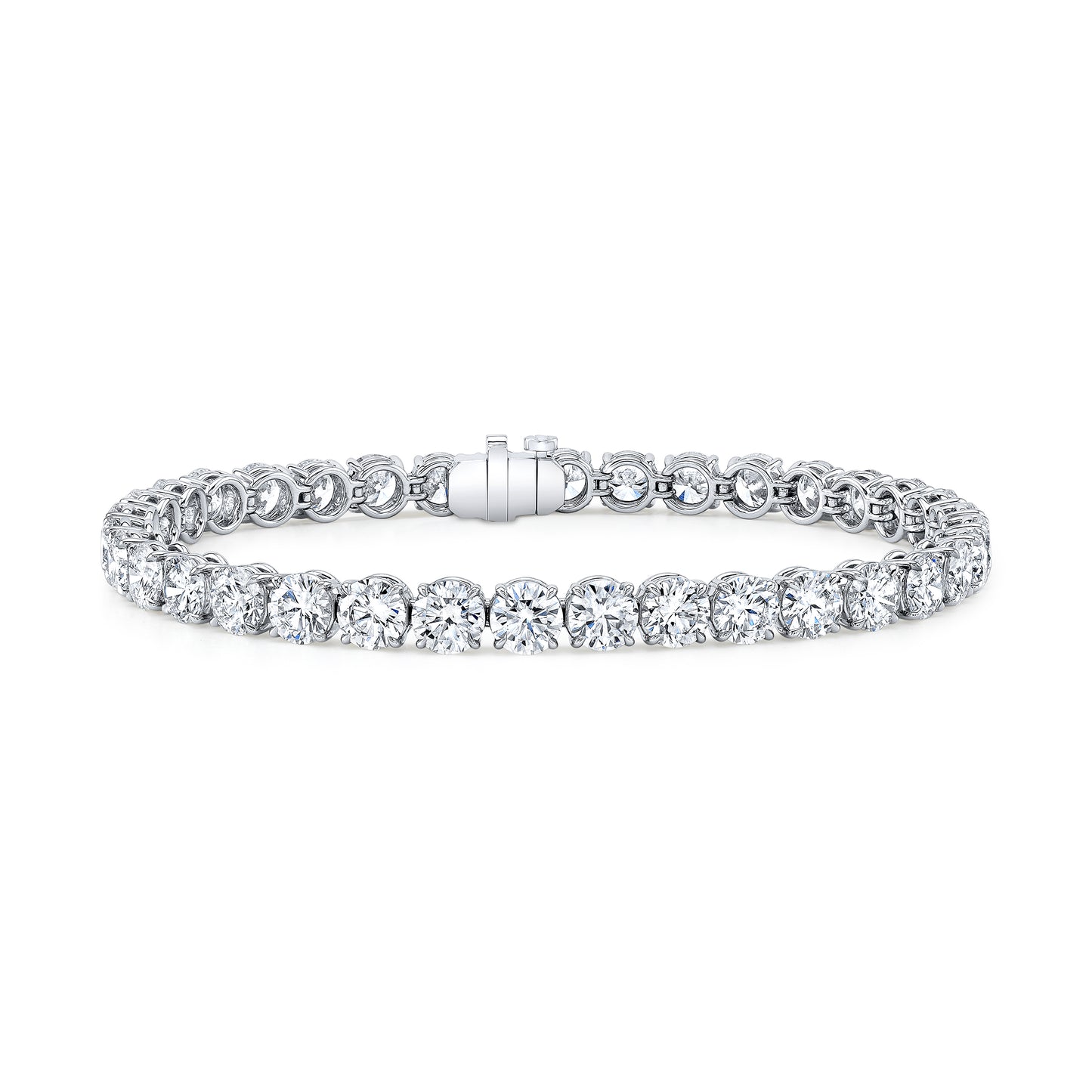 Fourteen Carat Round 4-Prong Tennis Bracelet